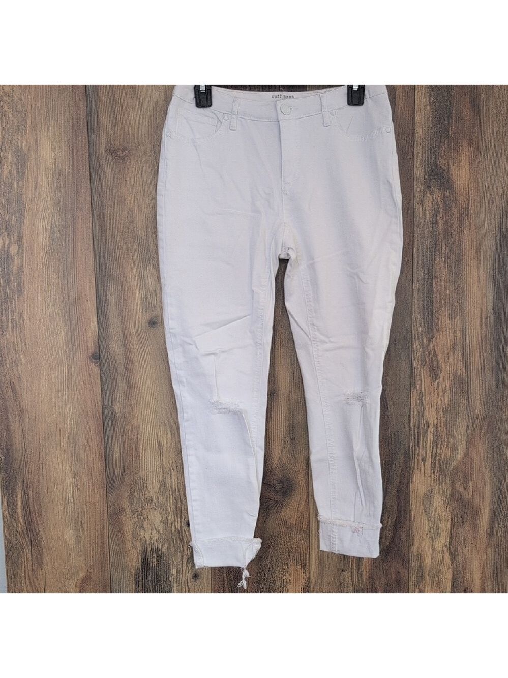 Ruff Hewn White Ankle & Cropped Jeans 2                  -163JH